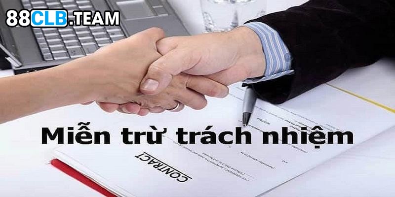 Miễn trừ trách nhiệm trong trường hợp lỗi mạng từ người dùng